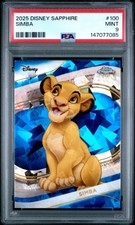 2025 TOPPS CHROME DISNEY SAPPHIRE EDITION #100 SIMBA PSA 9