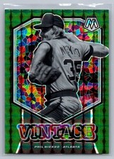 2021 Panini Mosaic #V13 Phil Niekro Vintage Green