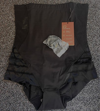 NWT WOMEN'S HONEYLOVE QUEEN BRIEF BLACK 1 X WITH STRAPS CLEOPATRA