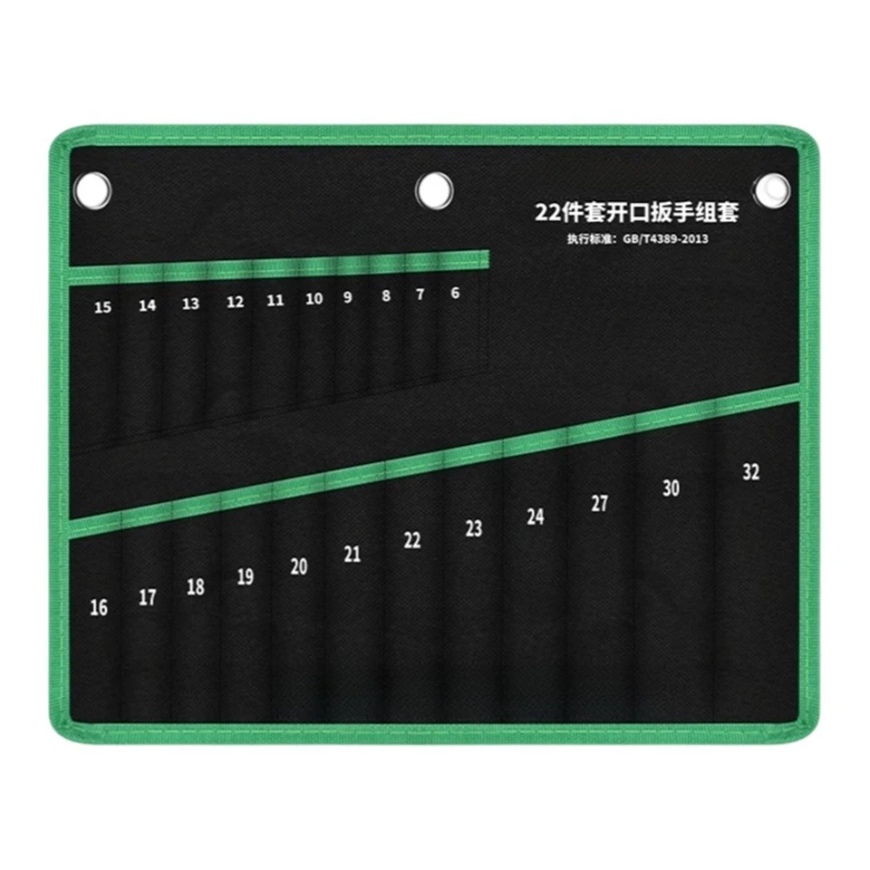 Multipurpose Roll Up Tool Bag with Zipper and 22 Pockets for Tools Storage - Image 3 of 4