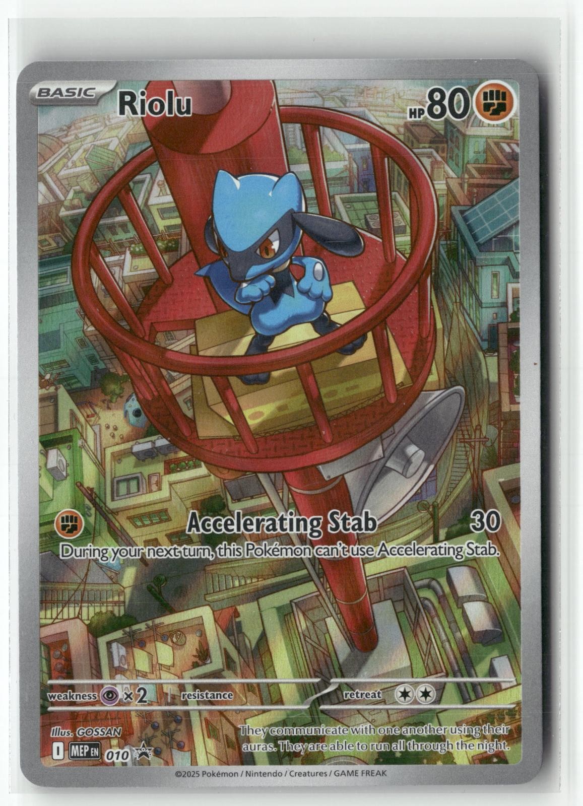 Riolu 010 Holo Promo ME: Mega Evolution Promo Pokemon NM