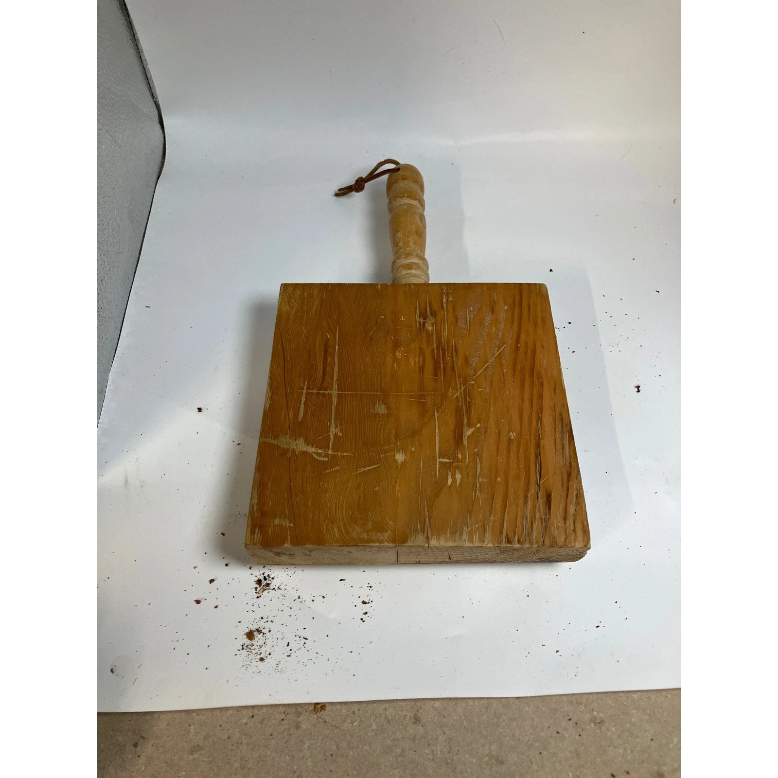 Vintage Wooden Dough Scraper Board Tool with Handle Kitchen Decor
Opens in a new window or tab