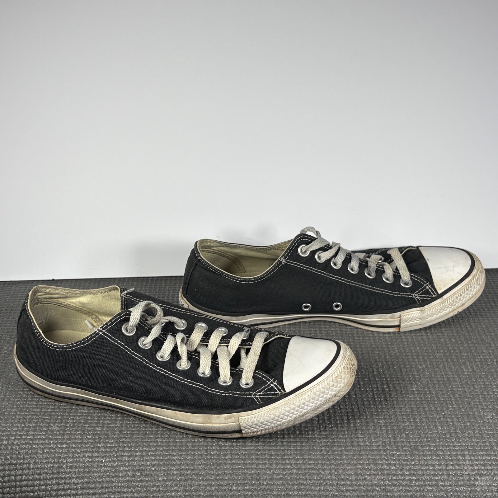 Converse Chuck Taylor All Star Sneakers Mens 9 Womens 11 Black Canvas Low Top  thumbnail 5