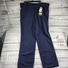 NWT Carhartt FRB159-DNY FR Canvas Jeans 42x34 Dark Navy Original Fit CAT2 ATPV12