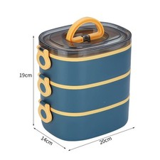 2000ml Large 3 Layer Lunch Box Children Bento Box Leakproof Food Container