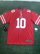 Nike NFL JIMMY GAROPPOLO 10 SAN FRANCISCO 49ERS Red Jersey Size YOUTH L 14/16