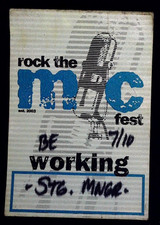 Boleto Jay-Z 50 centavos Snoop Dogg Rock The Mic Fest Stage Pass Columbus 7/10/2003