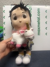 Universal Despicable Me VERY CUTE AGNES GIRL WITH UNICORN 15" Plush STUFFED DOLL