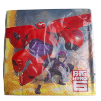 Disney 20 StüCk Big Hero 6 Servietten 33X33 Cm Party Deko Baymax Decorata Neu