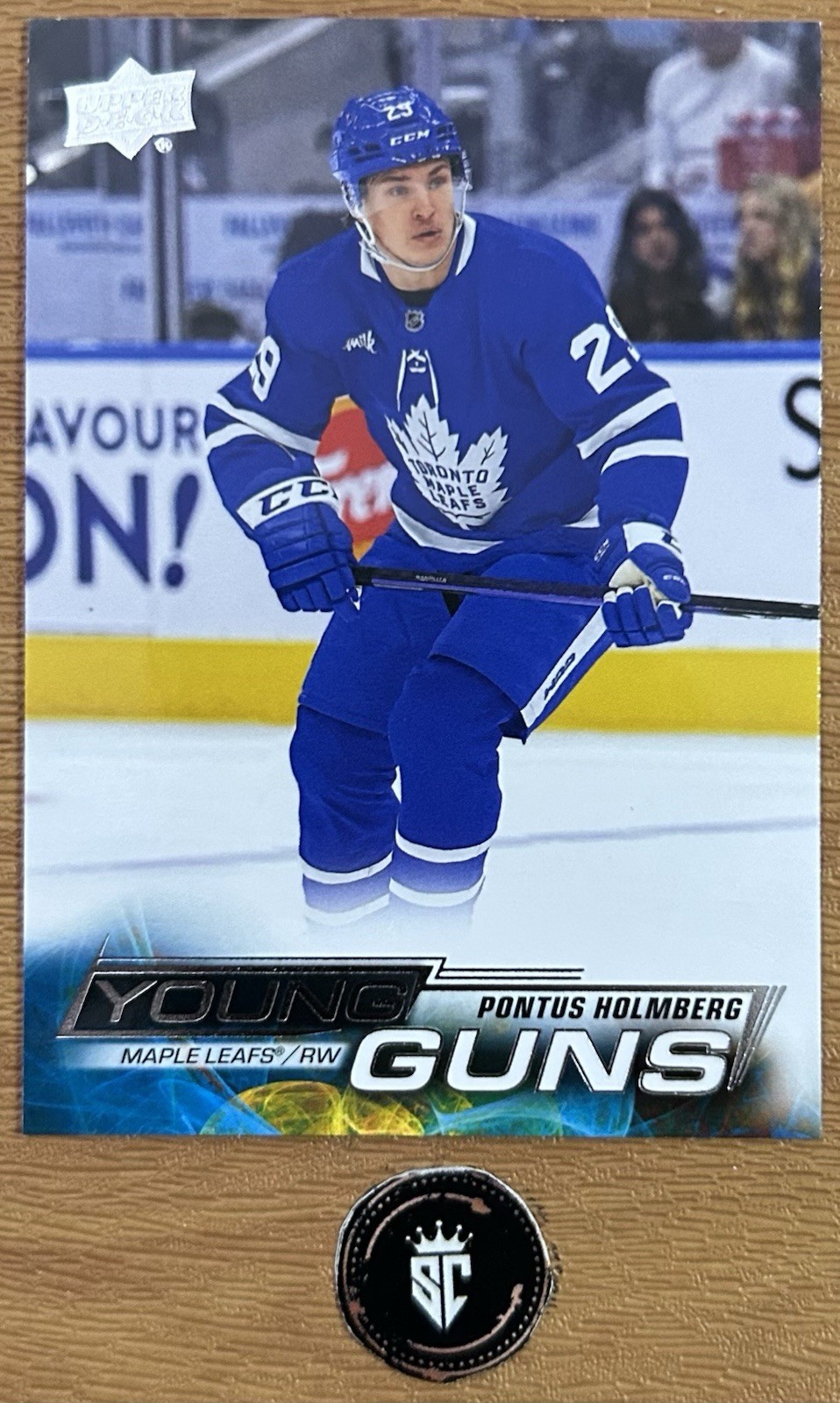 Pontus Holmberg 2022-23 Upper Deck Extended Series Young Guns #709 Maple Leafs