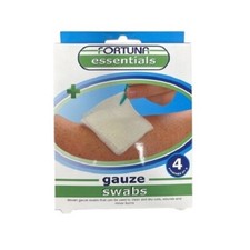 FORTUNA ESSENTIALS GAUZE SWABS 4 POUCHES OF 5