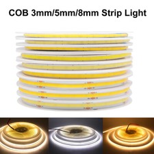 Ultra Thin Flexible 320COB LED Strip High Density Dimmable LED Tape USB 5V DC12V