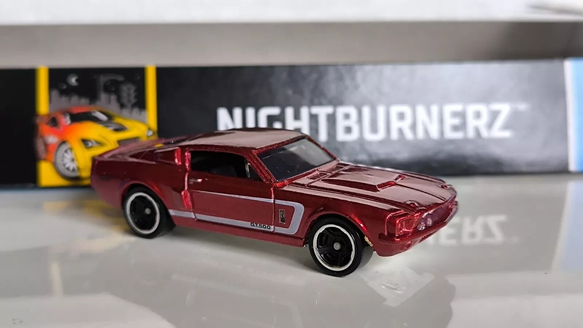 67 SHELBY GT500 RED R0916 HW NIGHTBURNERZ Hot Wheels Basic Loose