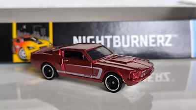 67 SHELBY GT500 RED R0916 HW NIGHTBURNERZ Hot Wheels Basic Loose
