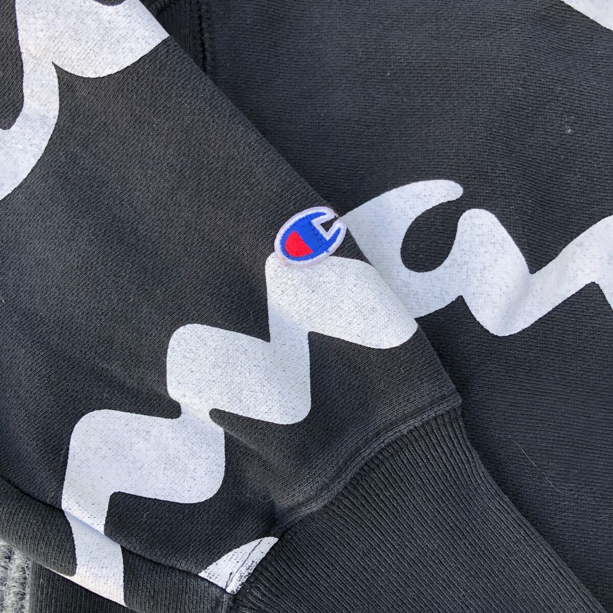 Vintage Champion All Over Print Reverse Weave Hoodie Spell Vintage Champion All Over Print Reverse Weave Hoodie Spell