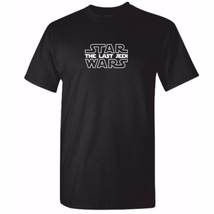 Homme le dernier jedi t shirt-star wars écrit logo t-shirt-épisode 8  starwars | eBay