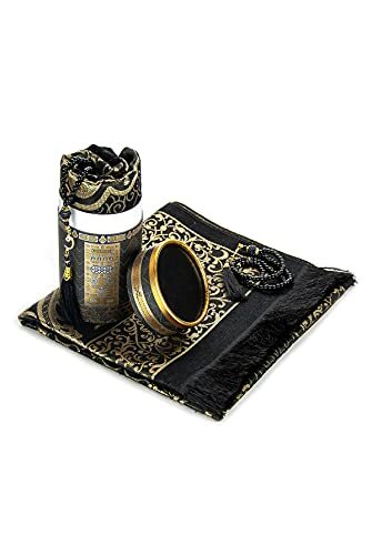 Muslimischer Gebetsteppich und Gebetsperlen mit elegantem Design Zylinder Geschenkbox | Ja - Bild 2 von 7