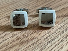 Fashion Cuff Links White/Tone Men Fashion Jewelry Dress Shirt Cuff Stud Cufflink