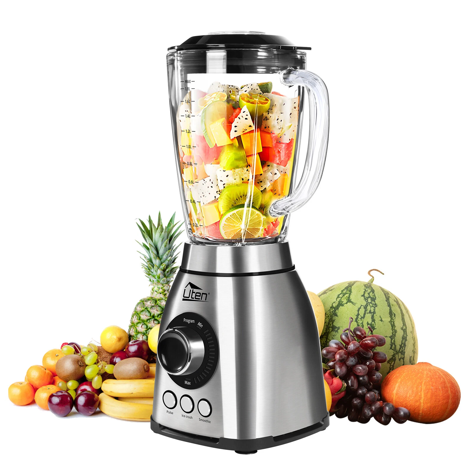 Blender 2L Glass Jug Ice Crush Blender Milkshakes Fruit Juices, Grindable Coffee
Opens in a new wind