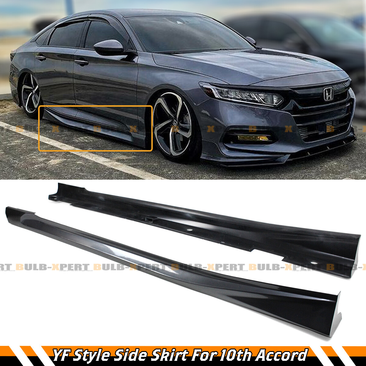 For 2018-2022 Honda Accord Yofer Modern Steel Metallic JDM Side