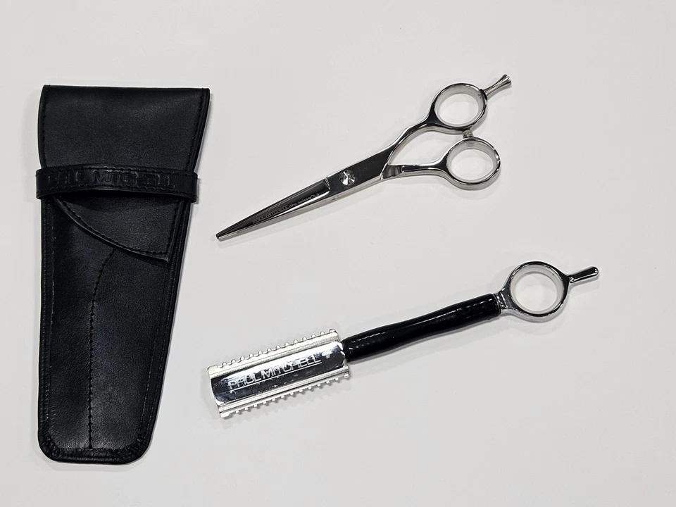 Paul Mitchell mano derecha 5,5 cizalla de corte con maquinilla de afeitar!! Foto 2 de 2