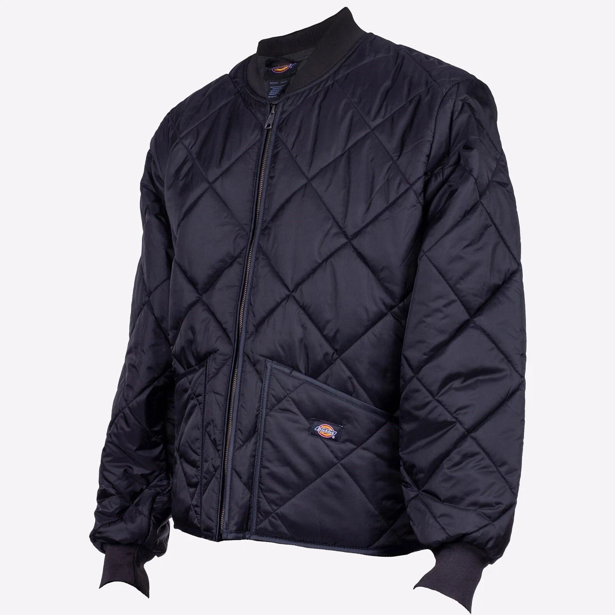 Dickies Mens Diamond Quilted Nylon Jacket Black | eBay