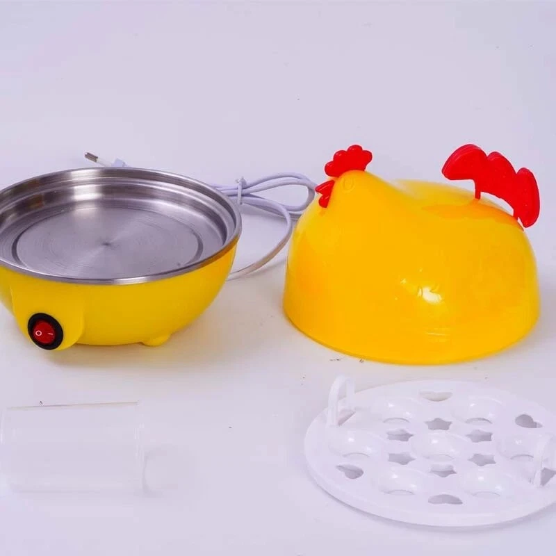 Dash Rapid Electric Egg Cooker Automatic Steam Boiler Kitchen Appliance in Rooster Design Dash Rapid Electric Egg Cooker Automatic Steam Boiler Kitchen Appliance in Rooster Design