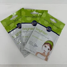 3 PACK Miss Spa Brighten Facial Sheet Mask Renew Radiant Glow 0.88oz x3