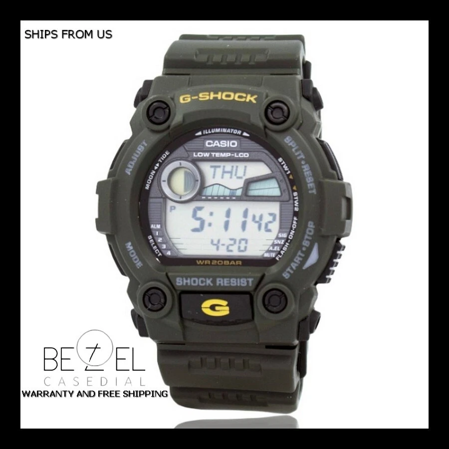 Casio G-Shock G-7900-3DR G7900-3D 200M Resin Strap Men's Watch 