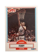 Excellent: Vintage 1990-91 FLEER Danny Ferry Cleveland Cavaliers Rookie Card