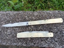 Coltello da collezione 0567 Sfilato Siciliano manico ottone 32cm knife couteau