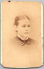 ANTIQUE CIRCA 1870S CDV POOLEY BEARDED MAN IN SUIT NEW YORK CITY