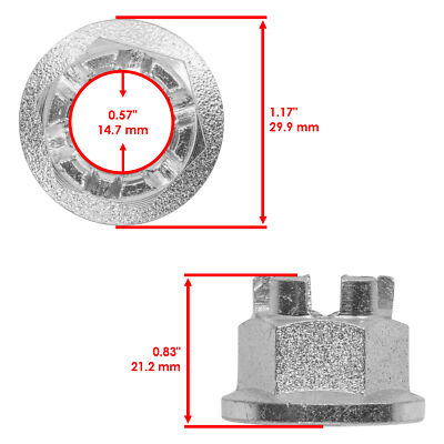 Castle Nut for Honda FourTrax 300 TRX300FW 4x4 1988 - 2000 Front
