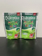 Dulcolax 15 Soft Chews Kids Laxative Watermelon 2 Pack Stimulant Free Exp 08/26
