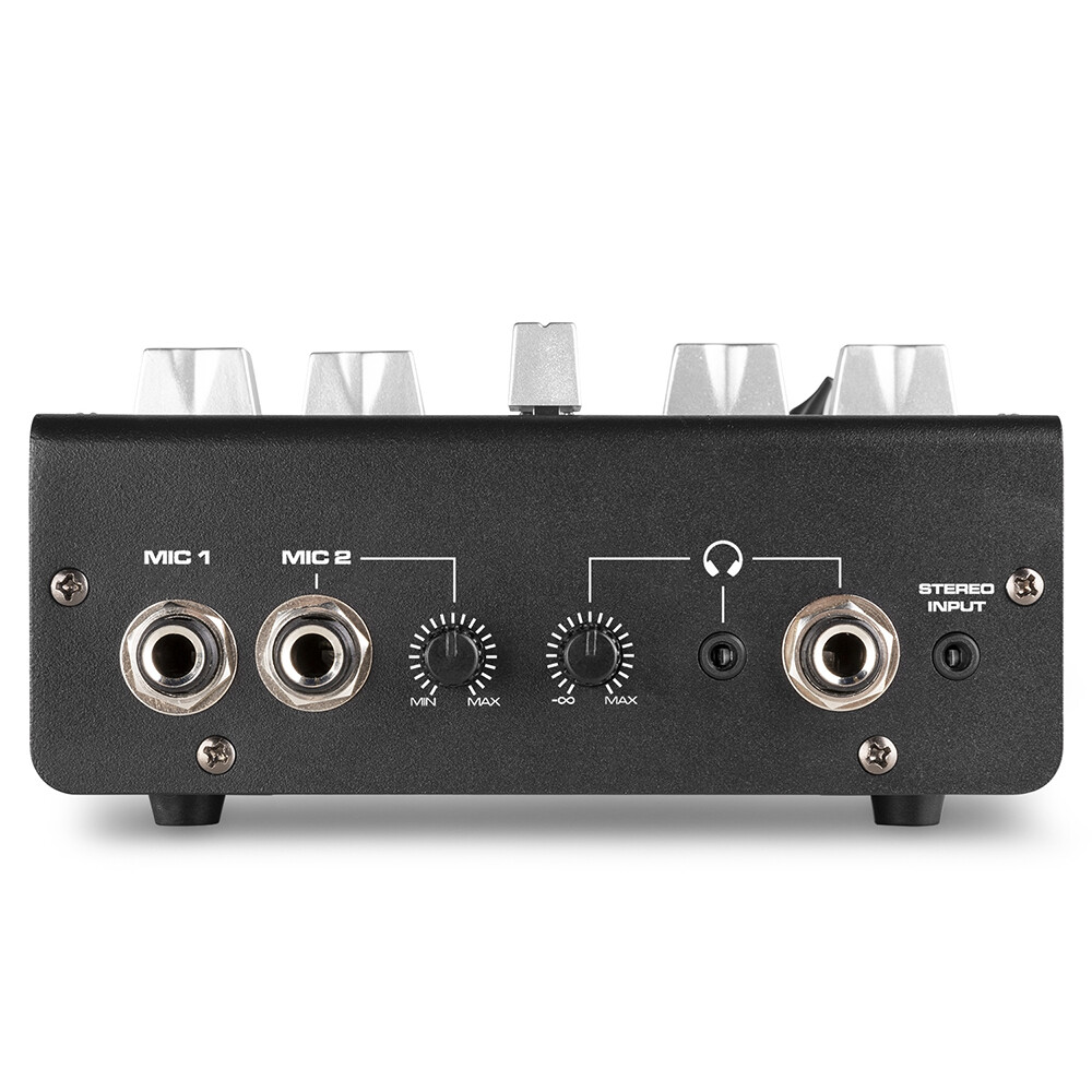 Vonyx VDJ2USB DJ Mixer 3Channel with FullDuplex USB & Builtin Audio