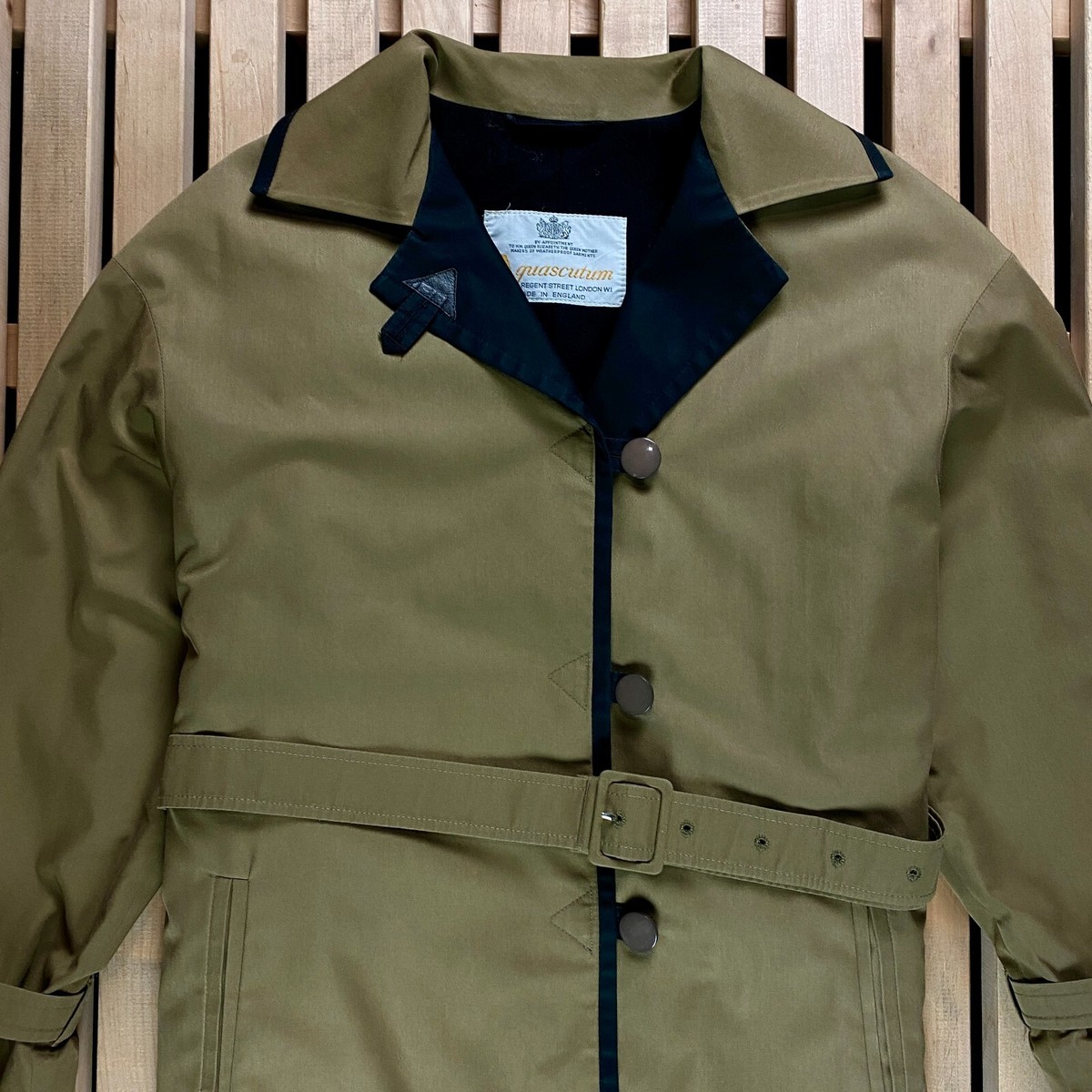 ジャケット・アウター 80s Aquascutum Single Trench Coat Women's Coat Trench Jacket Aquascutum Vintage Size 6 M-L | eBay