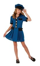 Child Police Officer Chief Lady Cop Costume