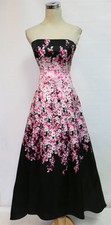 WINDSOR Black Multi Evening Prom Formal Gown 7 -$130 NWT