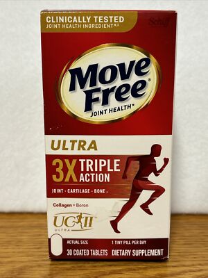 Move free ultra 3X triple action Joint/Cartilage 30 tab joint bone Exp. 12/2026
