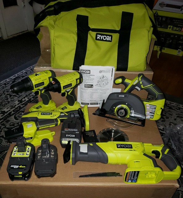 Ryobi P1819 18V ONE+ Cordless 6Tool Combo Kit for sale online eBay