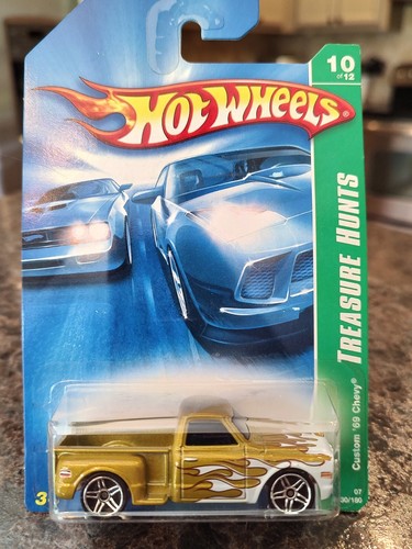 Hot Wheels Camion Chevrolet Custom '69 - Édition Multi Pack Exclusive 2025 - Jaune - Modèle Loose (sans Emballage)