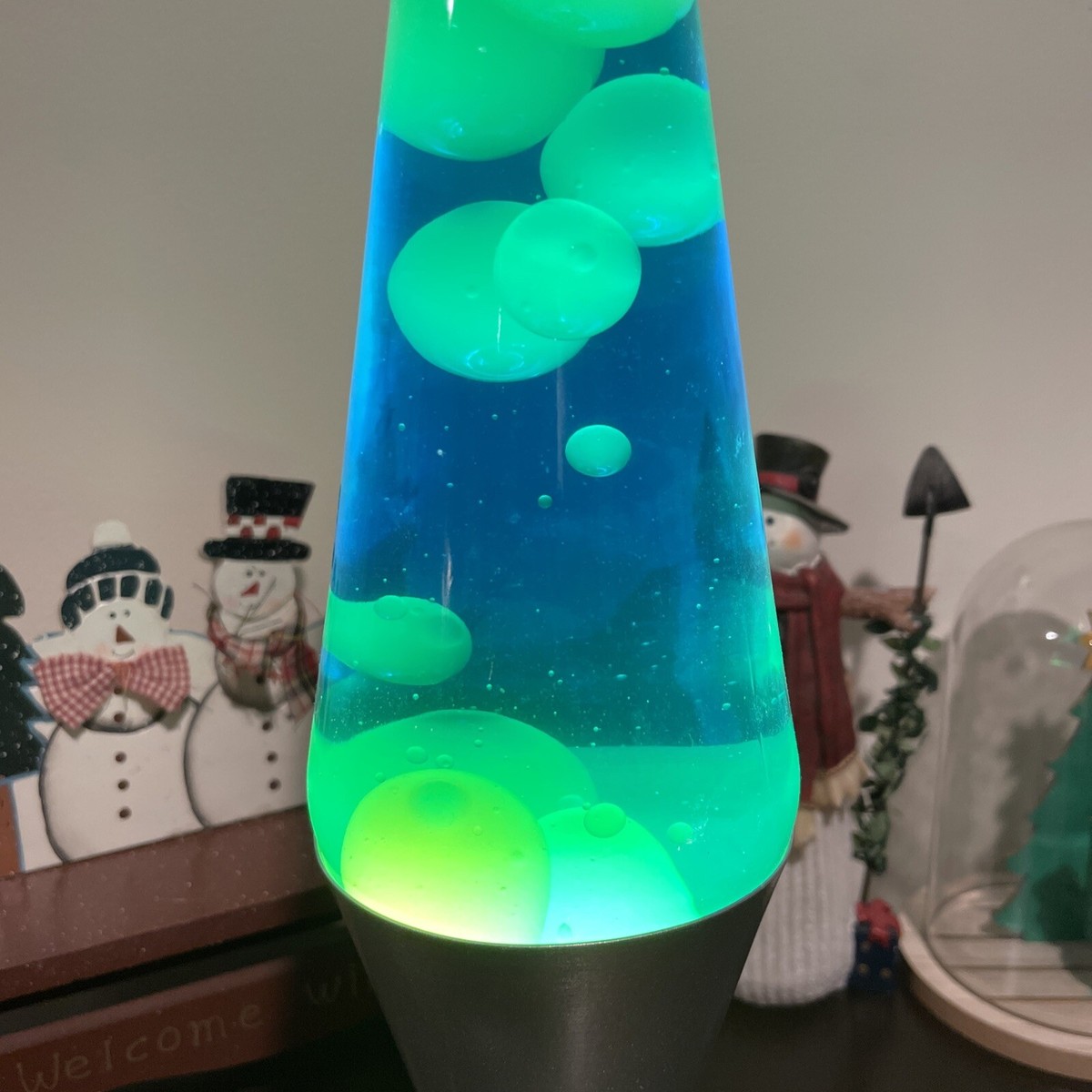 Classic Silver Base Lava Lamp, 14.5