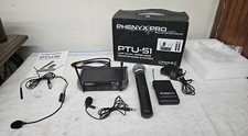 PHENYX PRO PTU-51 Wireless Microphone System Headset, Lapel,  Handheld Mic