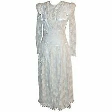 Mezcla de lino Boda Edwardian vintage Ropa, Calzado y Accesorios