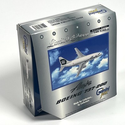Gemini Jets Alaska Airlines Boeing 737-200 1:400 Diecast Limited Edition New!