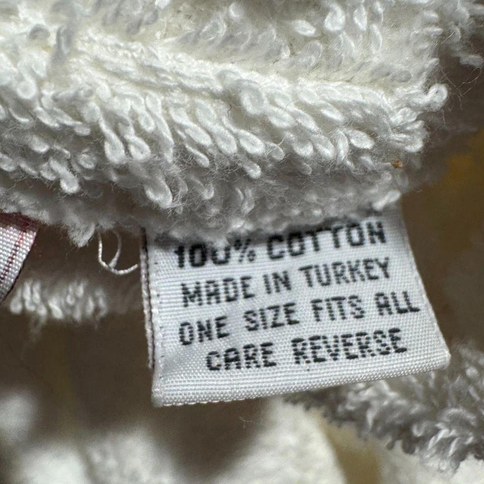 Lencería Cacique Blanca Súper Suave Terry Tela Vellón Bata Difusa Talla Única Spa Nueva con Etiquetas Foto 4 de 4