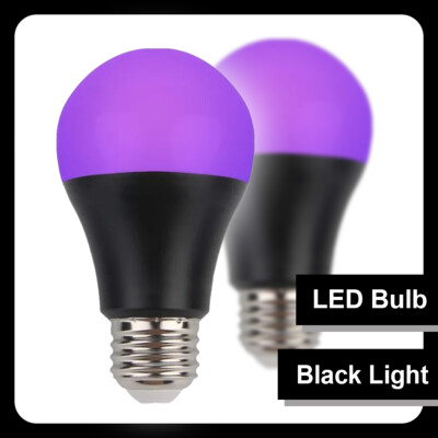 A19 Black Light Led Bulb 9W Globe Fluorescente Dark In Lighting E27 Lamp Lampe