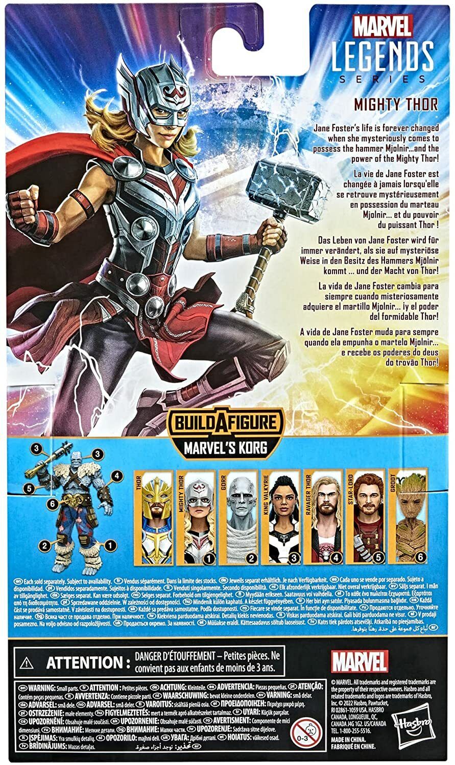  Marvel Legends Series Thor: Love and Thunder Thor Action Figure  6-inch Collectible Toy, 3 Accessories : Toys & Games