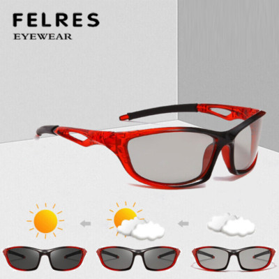 Men Polarized Sport Photochromic Sunglasses Outdoor Driving Cycling Glasses Hot