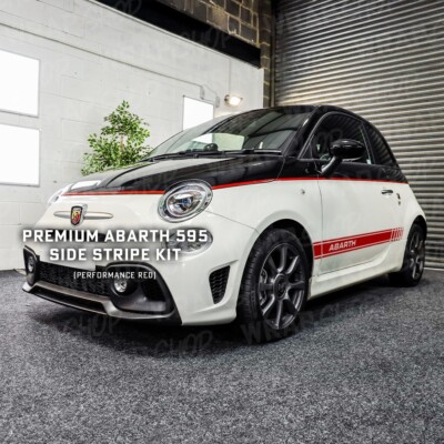 PREMIUM Abarth Fiat 595 Seitenstreifensatz (GLOSS PERFORMANCE RED)